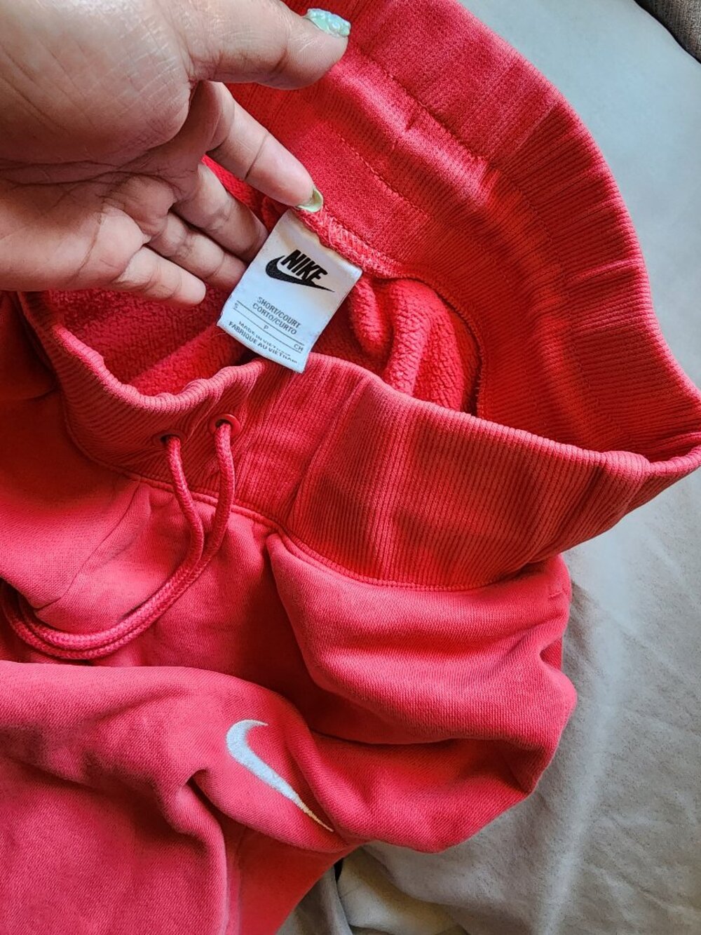 Nike Sportswear Fleece High-Rise Jogger Sweatpants - Pink / Coral - Size Small - Picture 3 of 4